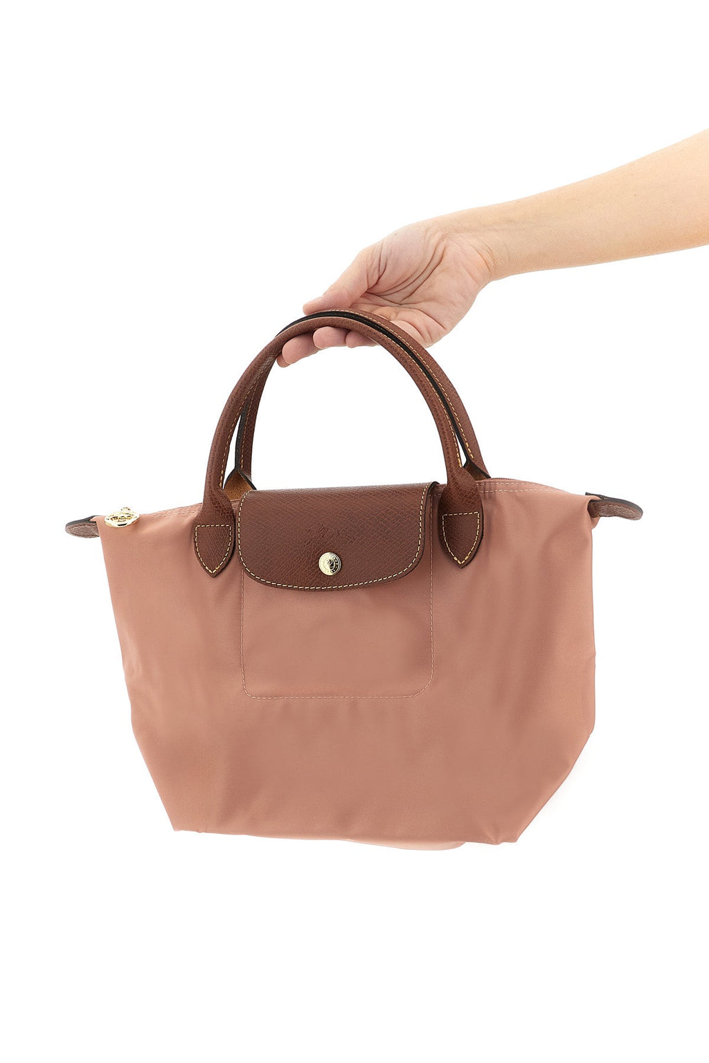 LONGCHAMP Top-Handle Bag With Leather Trims