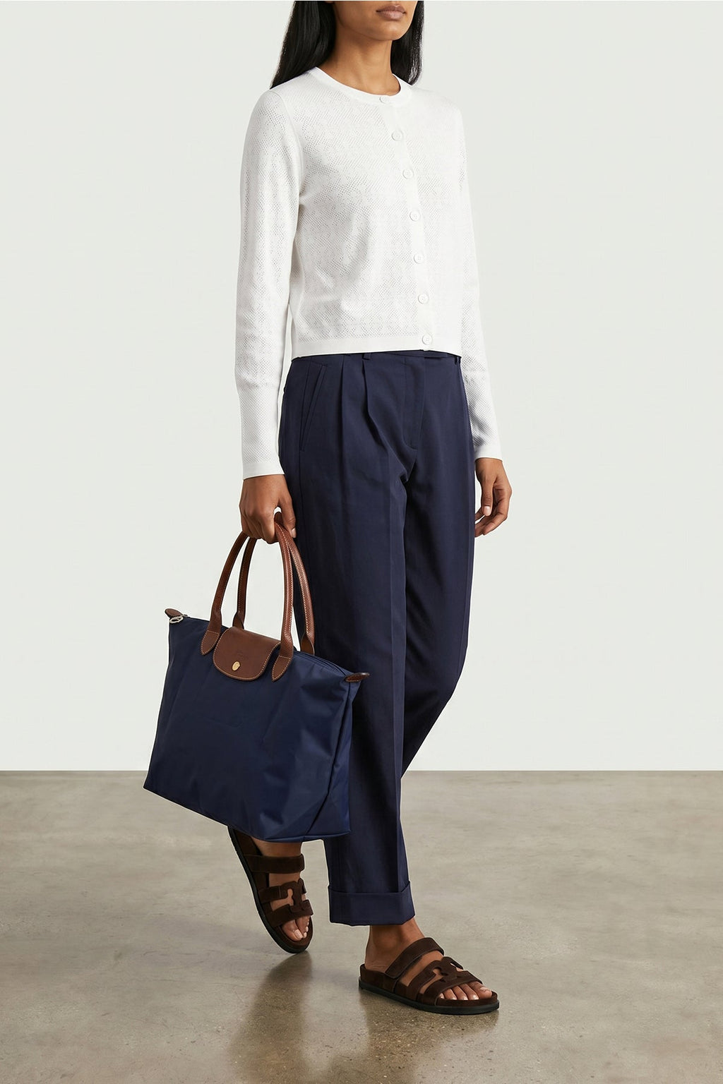 LONGCHAMP Handbag With Leather Flap