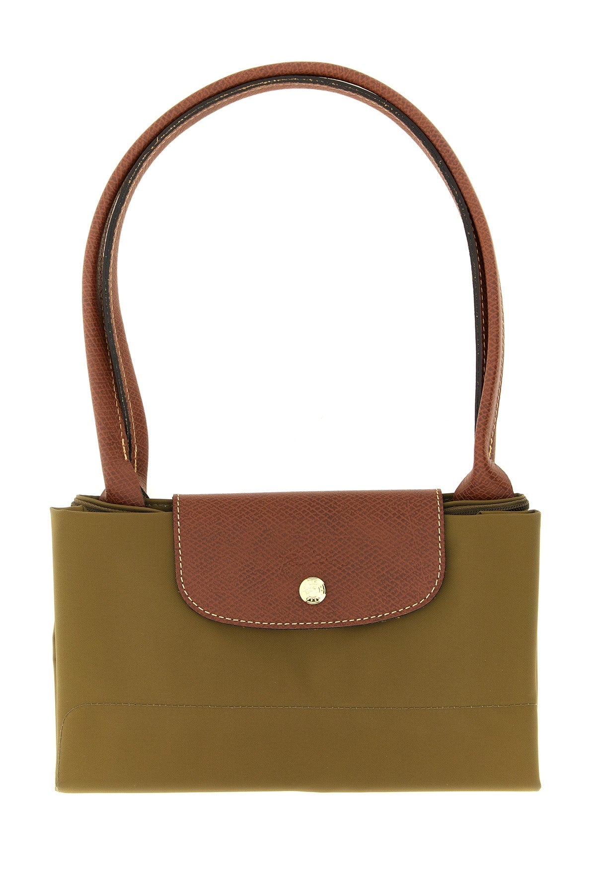 L Le Pliage Original' Shoulder Bag in Olive Green