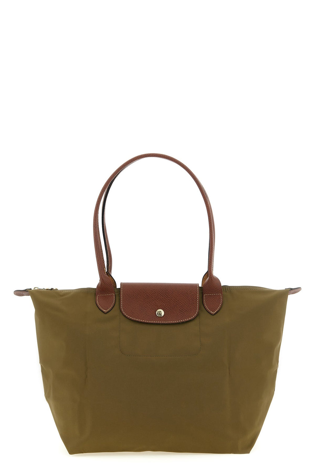 L Le Pliage Original' Shoulder Bag in Olive Green