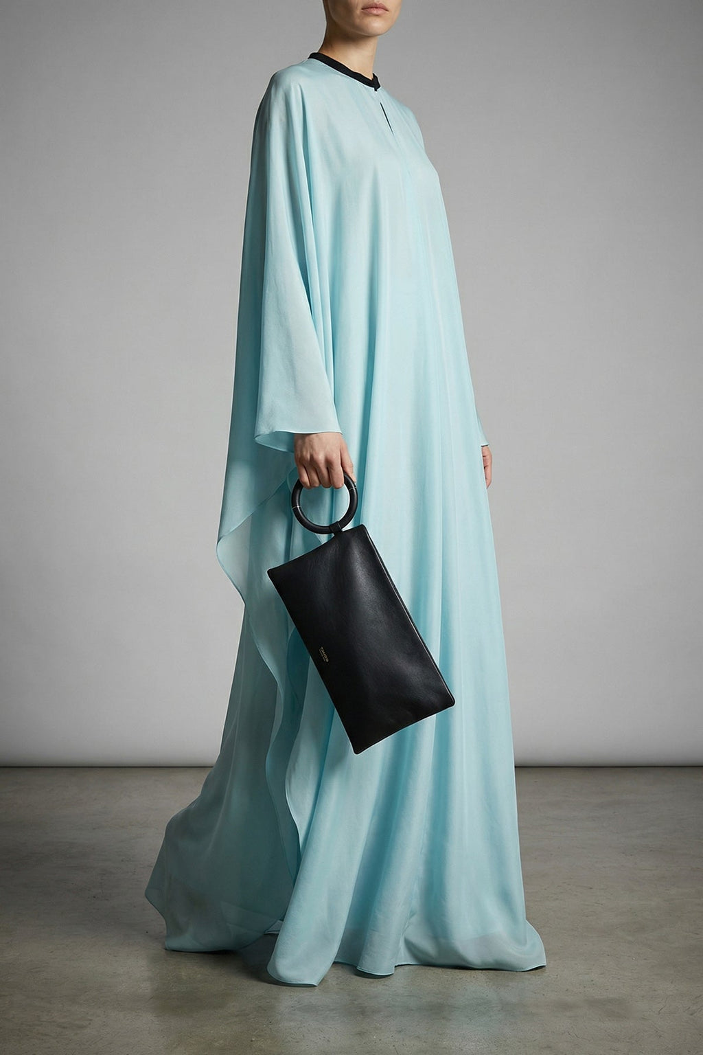 TOM FORD Leather Clutch With Ring Handle