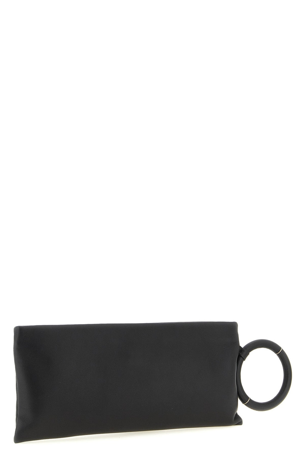 TOM FORD Leather Clutch With Ring Handle