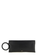 TOM FORD Leather Clutch With Ring Handle