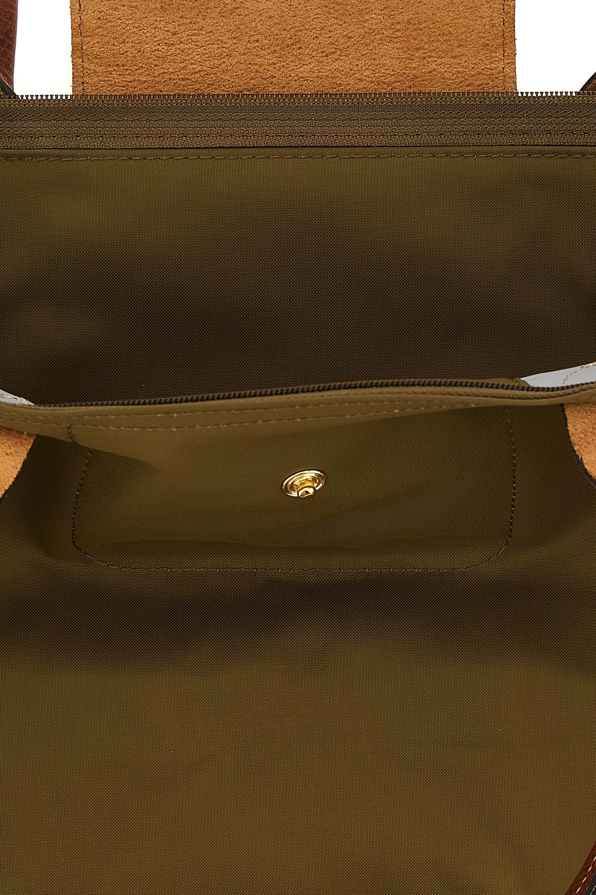 The 'M Le Pliage Original' Olive Green Shoulder Bag