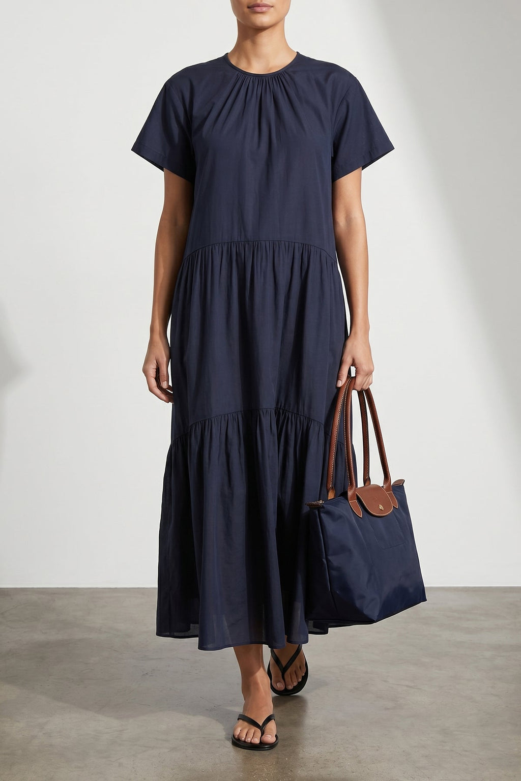 LONGCHAMP Shoulder Bag With Leather Details