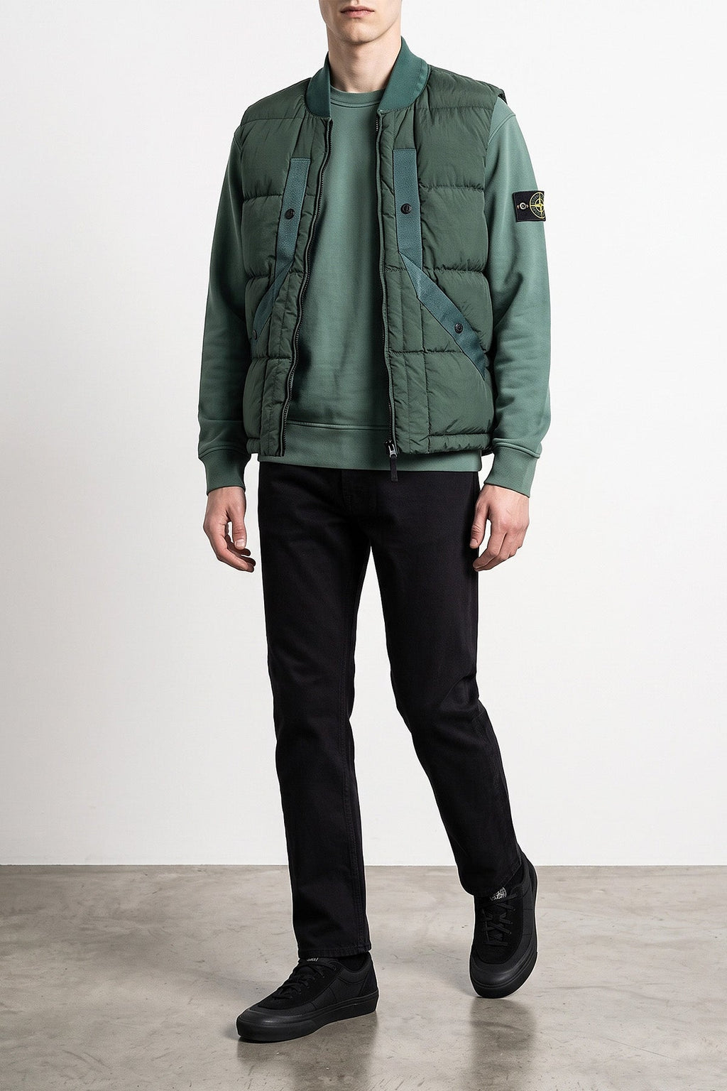 Stone Island Vest with Contrast Tape Detail
