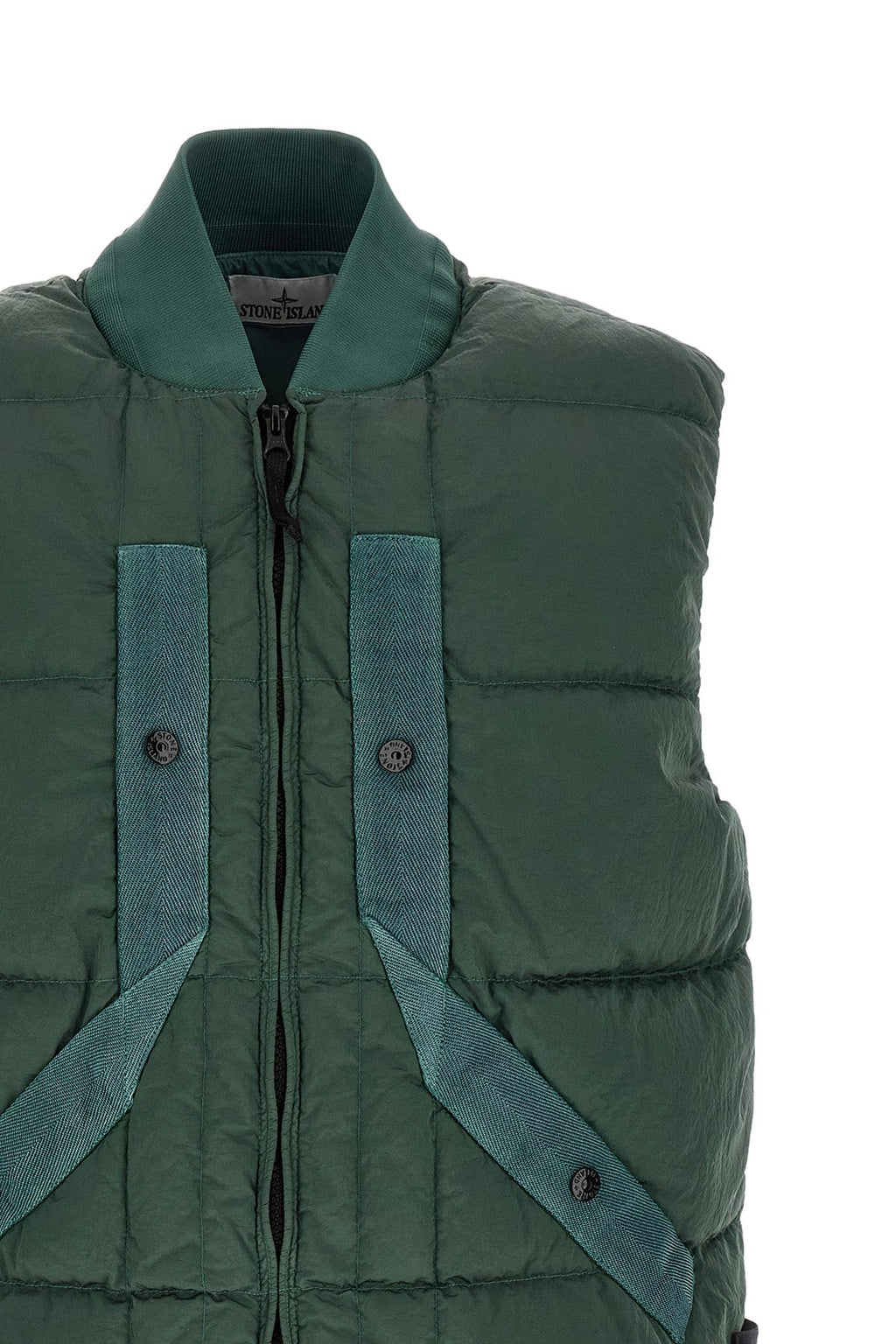 Stone Island Vest with Contrast Tape Detail
