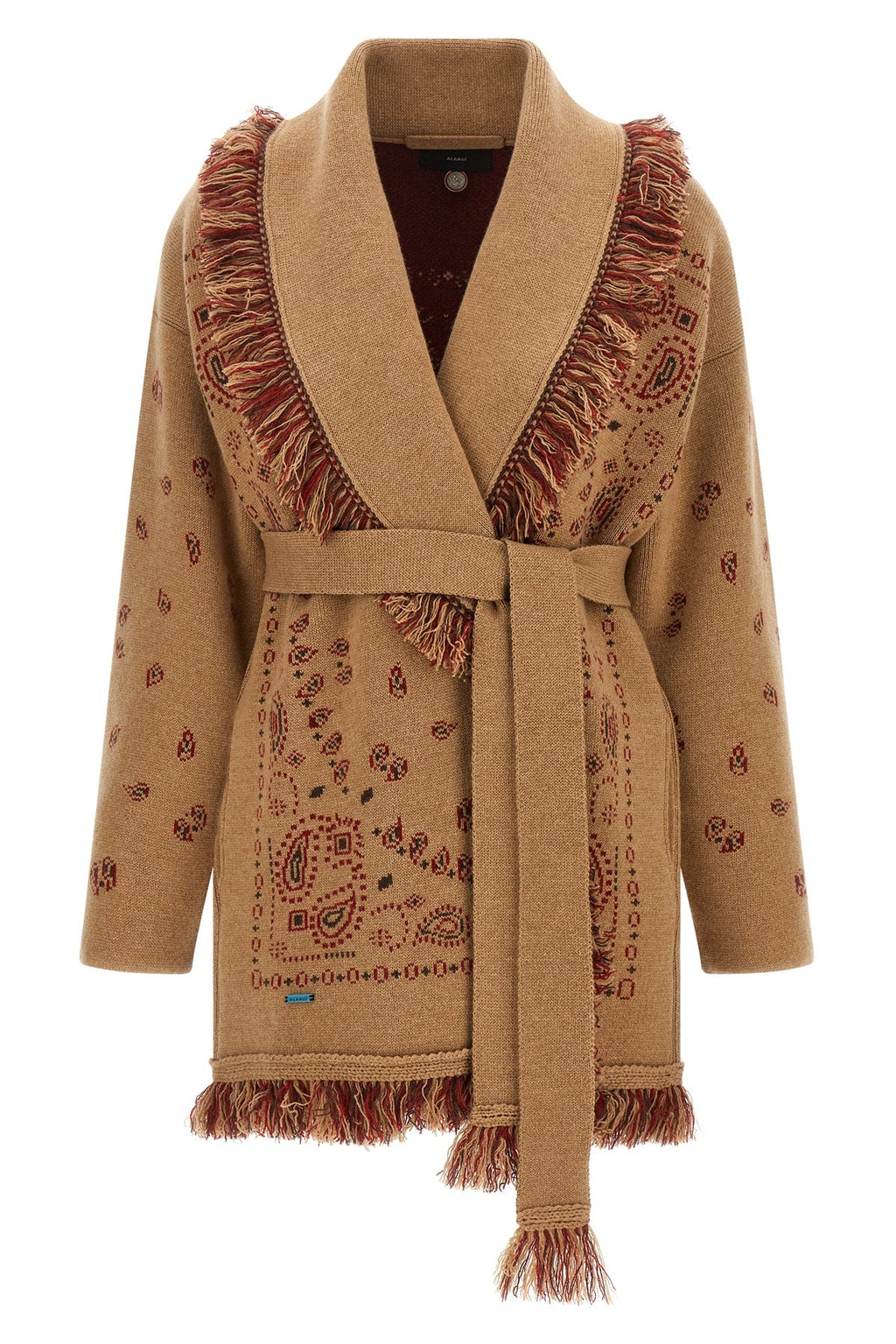 ALANUI Cardigan With Fringed Shawl Collar
