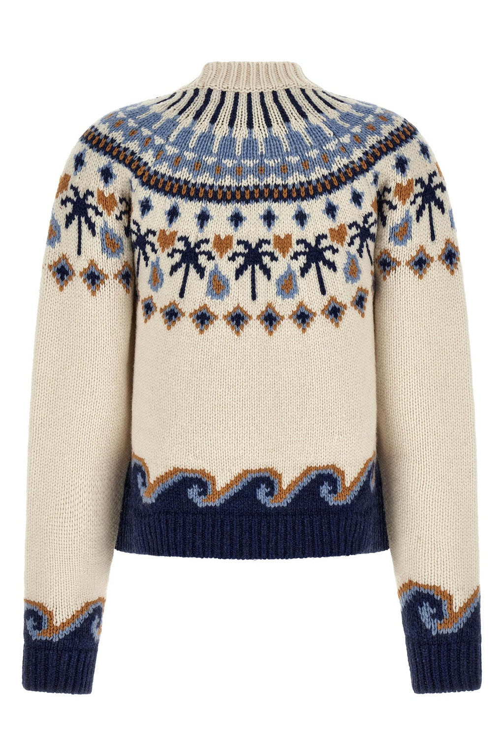 ALANUI Virgin Wool Sweater With Jacquard Knit