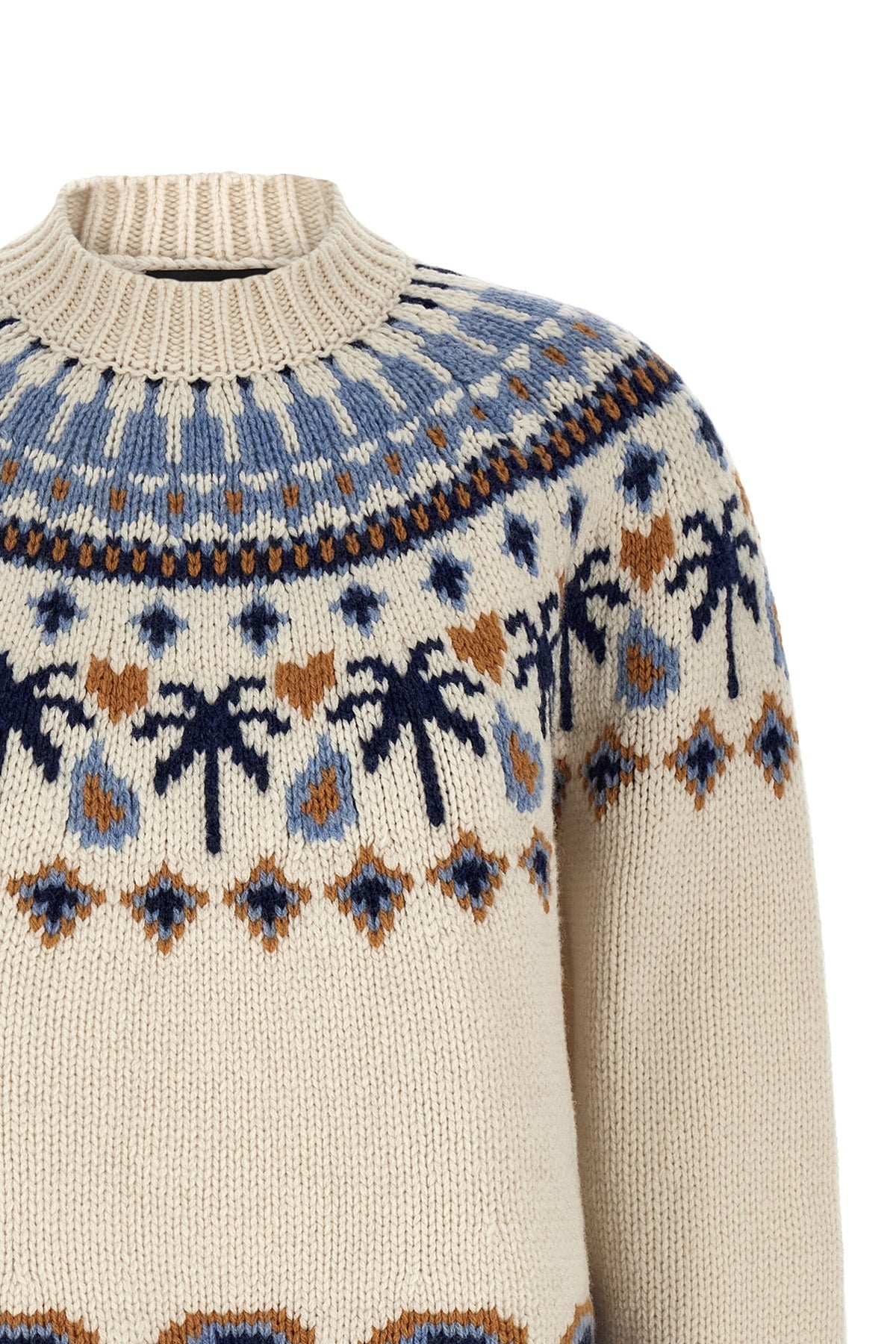 ALANUI Virgin Wool Sweater With Jacquard Knit