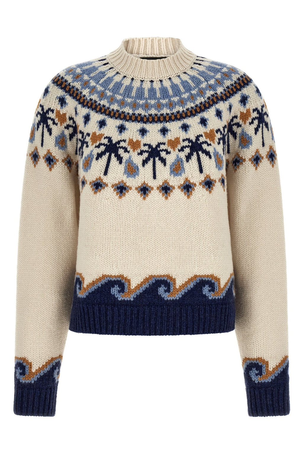 ALANUI Virgin Wool Sweater With Jacquard Knit