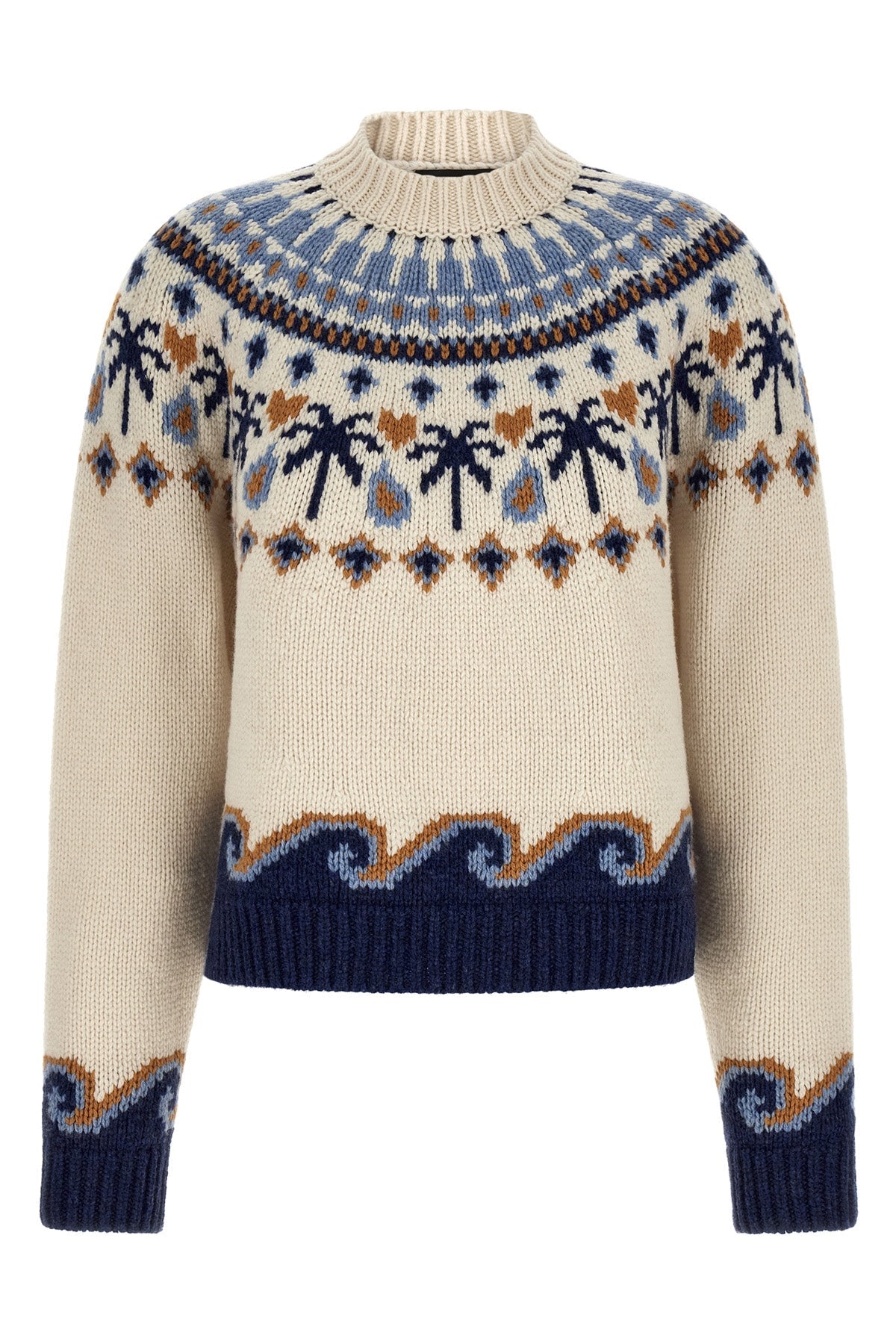 ALANUI Virgin Wool Sweater With Jacquard Knit