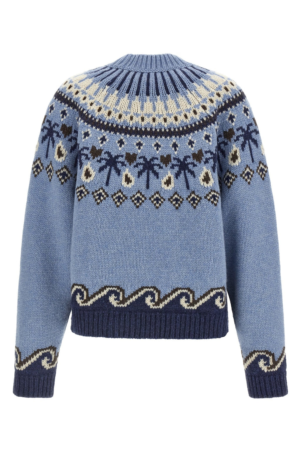 Alanui Virgin Wool Sweater with Jacquard Motif