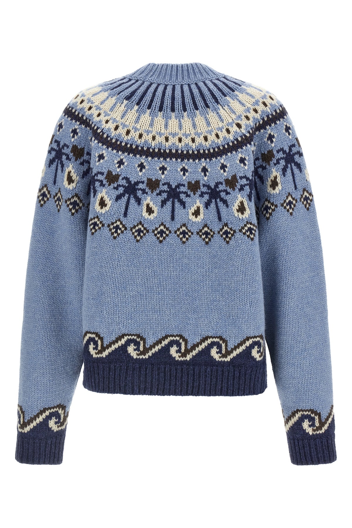 Alanui Virgin Wool Sweater with Jacquard Motif