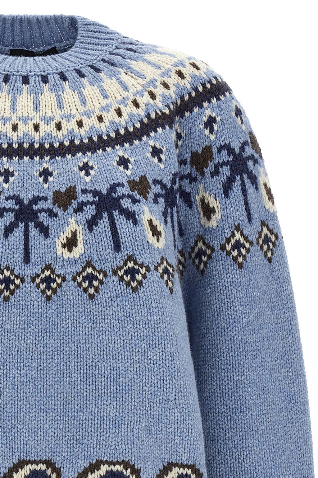 Alanui Virgin Wool Sweater with Jacquard Motif