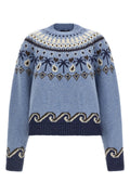 Alanui Virgin Wool Sweater with Jacquard Motif