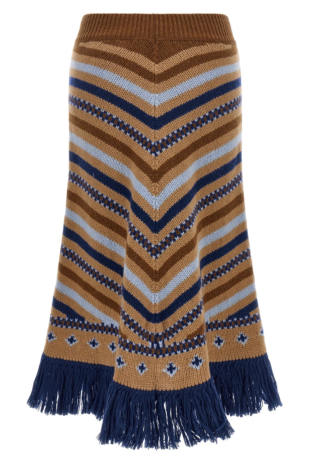 Alanui Jacquard Knit Midi Skirt