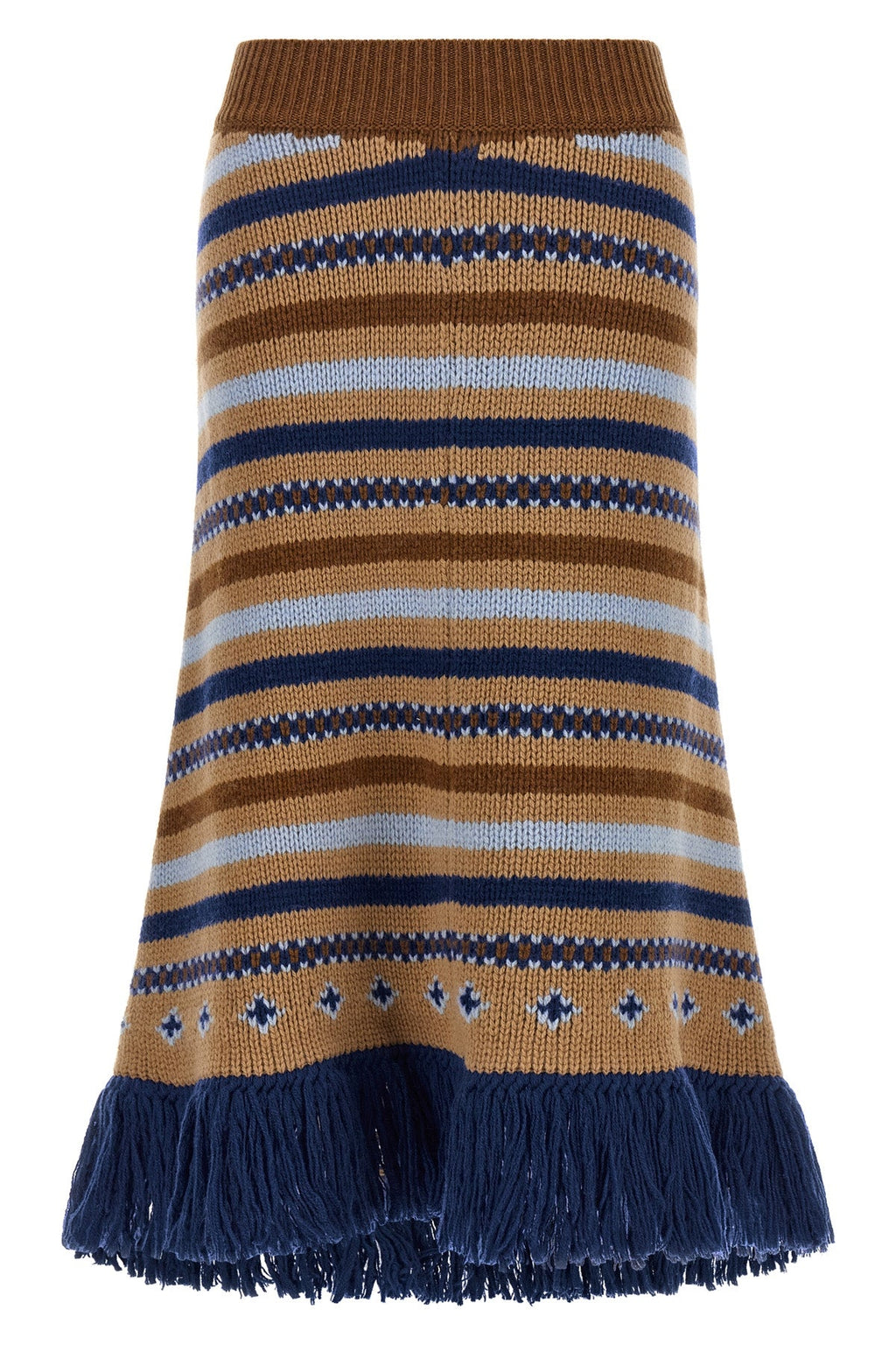 Alanui Jacquard Knit Midi Skirt