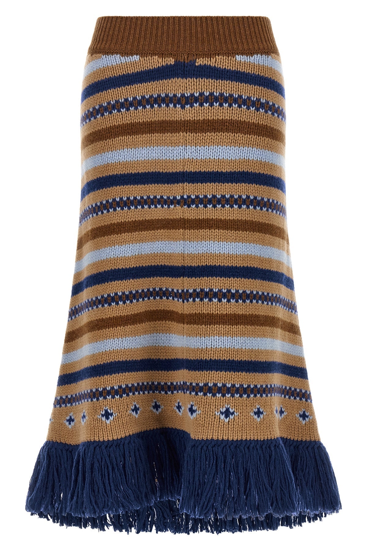 Alanui Jacquard Knit Midi Skirt