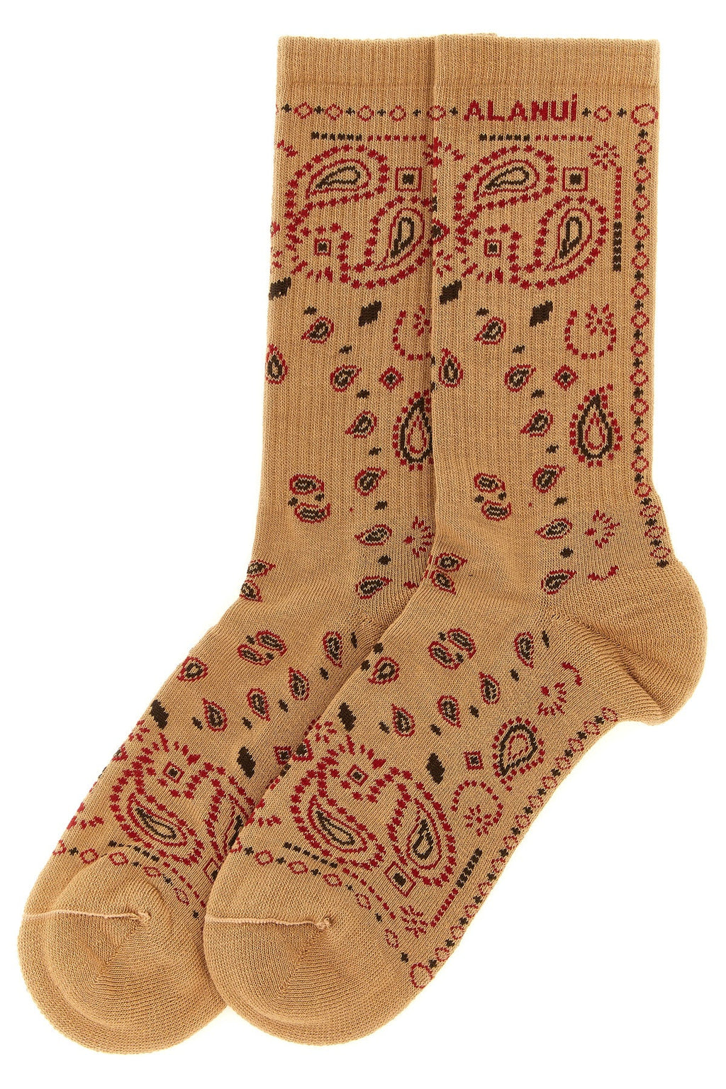 ALANUI Cotton Blend Socks With Bandana Motif