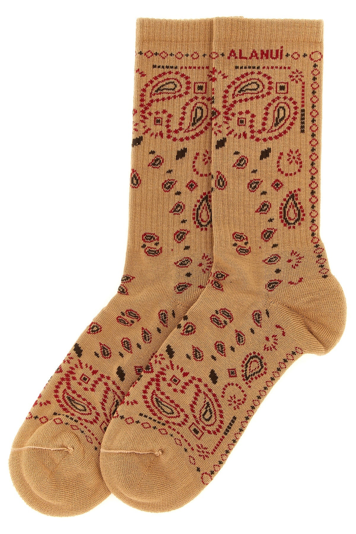 ALANUI Cotton Blend Socks With Bandana Motif