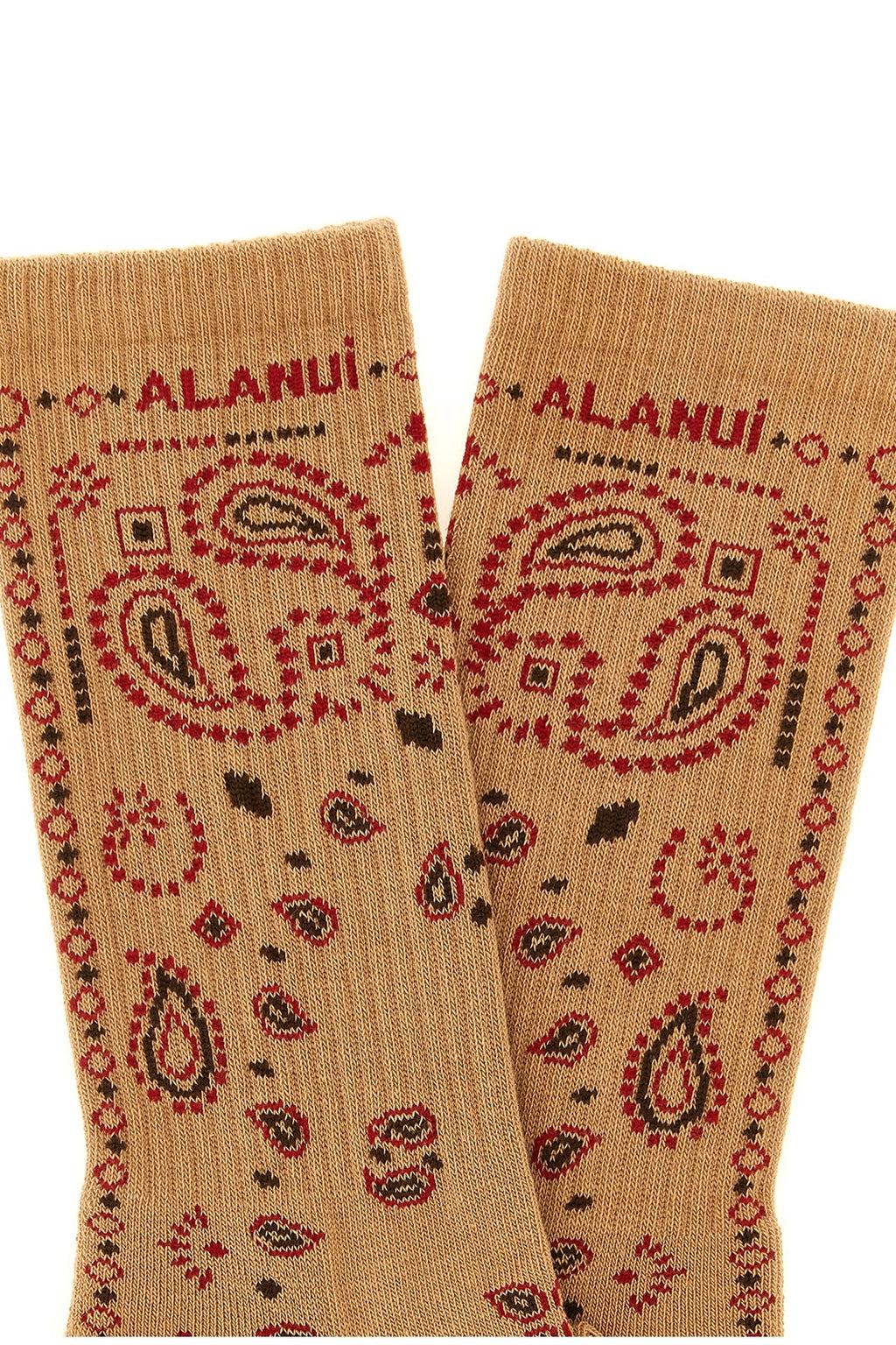 ALANUI Cotton Blend Socks With Bandana Motif