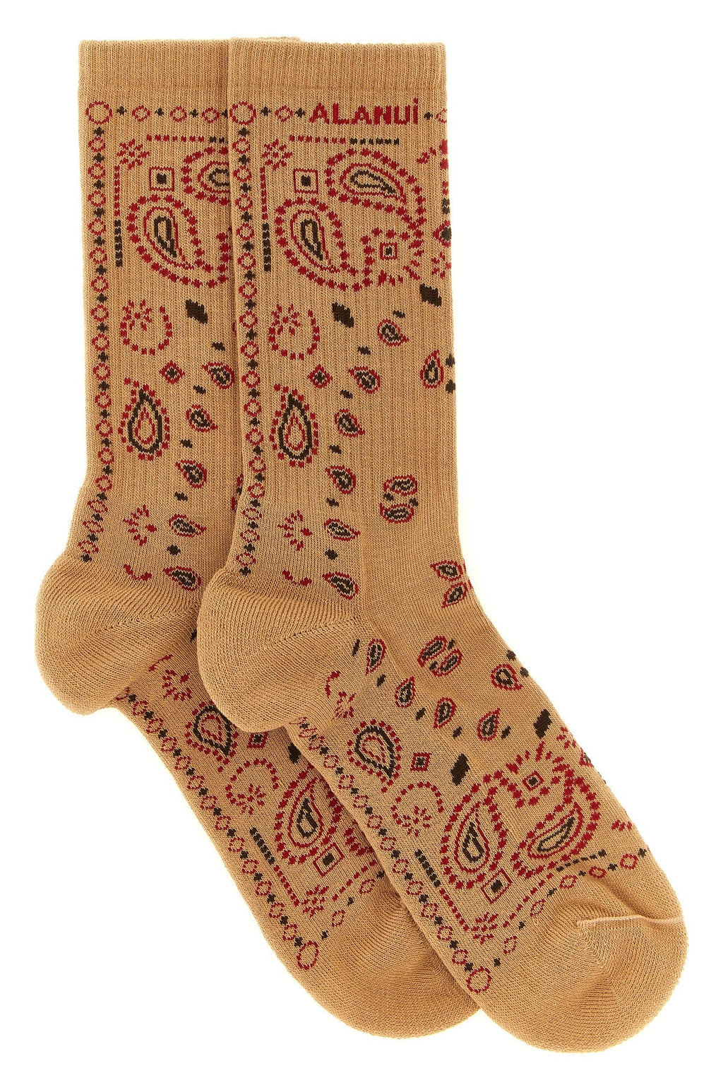 ALANUI Cotton Blend Socks With Bandana Motif
