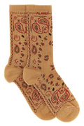 ALANUI Cotton Blend Socks With Bandana Motif