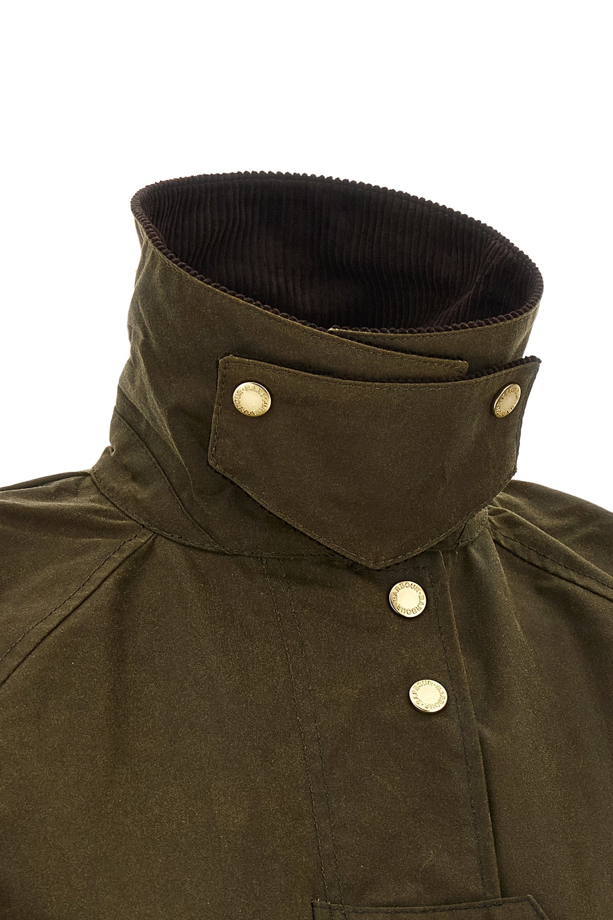 Barbour Longline Jacket Corduroy Details