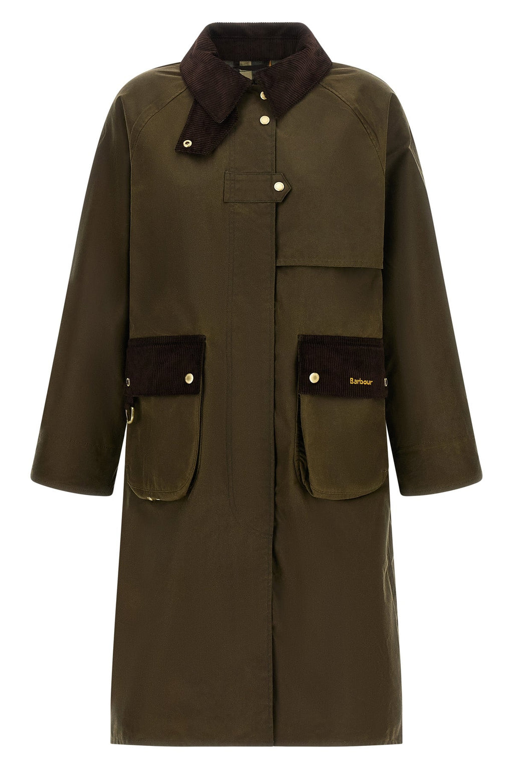 Barbour Longline Jacket Corduroy Details