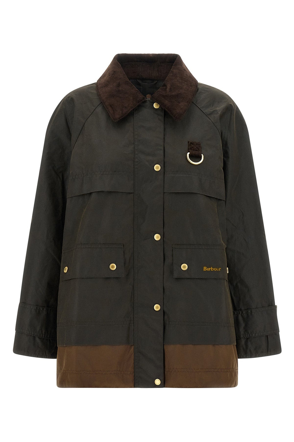 Barbour Wrenwood Waxed Cotton Jacket With D-Ring Detail