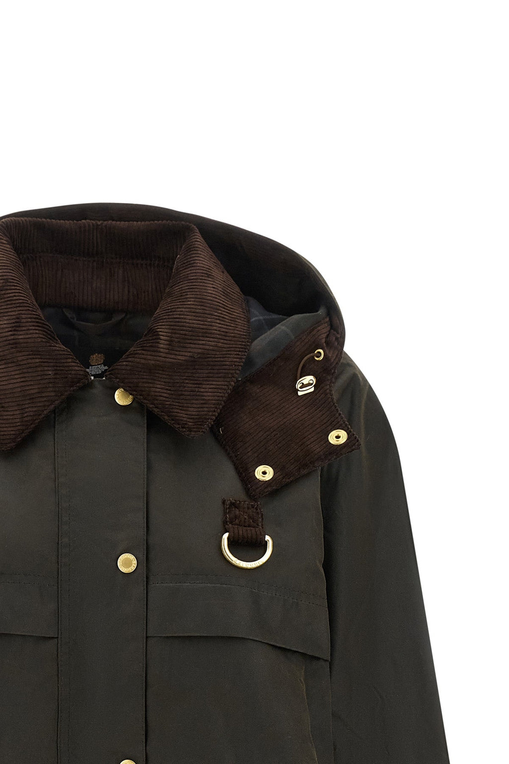 Barbour Wrenwood Waxed Cotton Jacket With D-Ring Detail