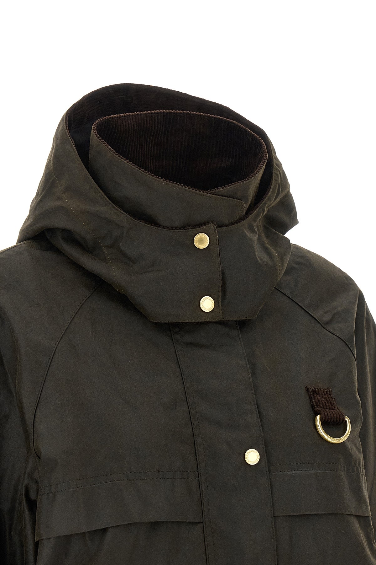 Barbour Wrenwood Waxed Cotton Jacket With D-Ring Detail