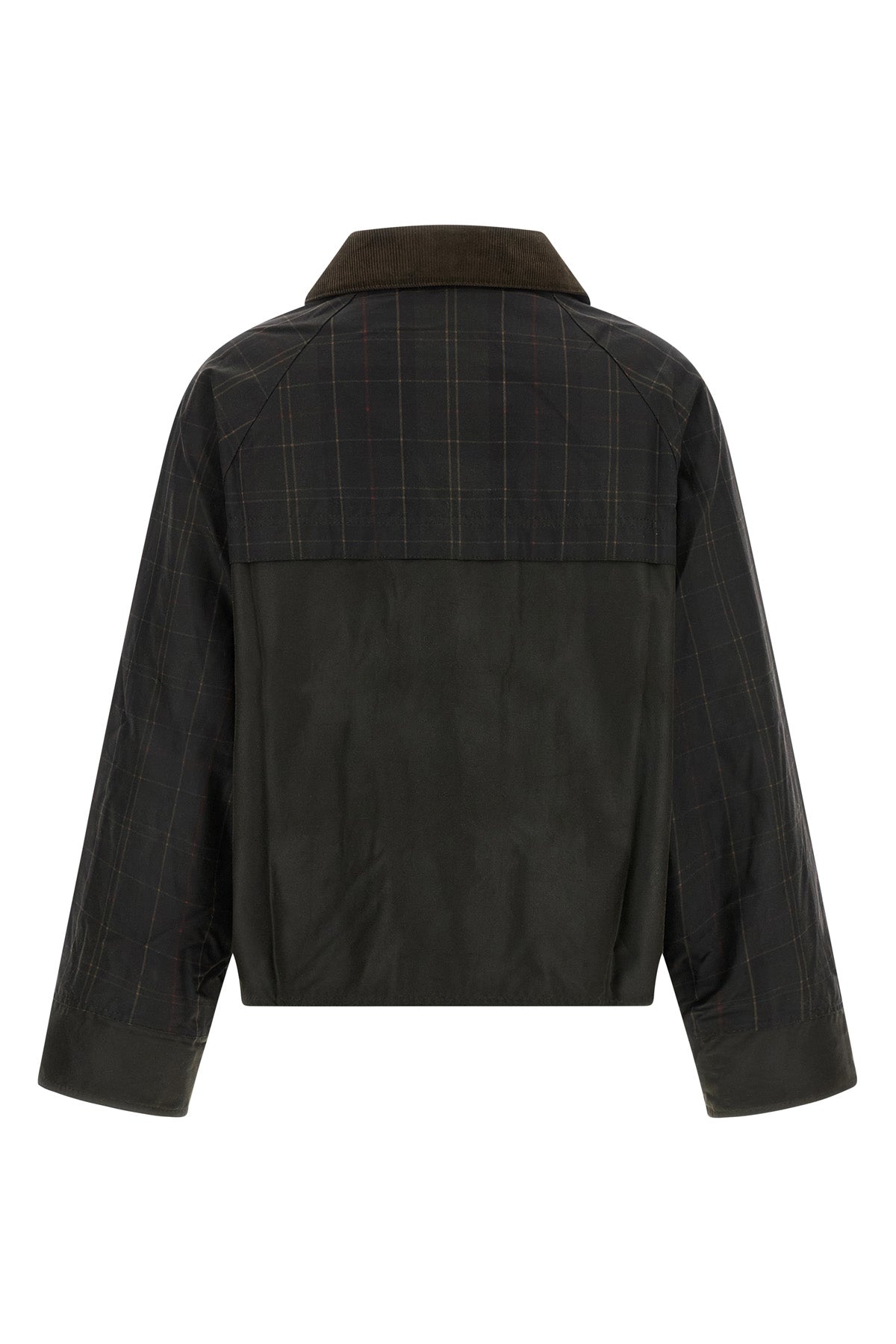 Barbour Tartan Spey Waxed Cotton Jacket with D-Ring Detail