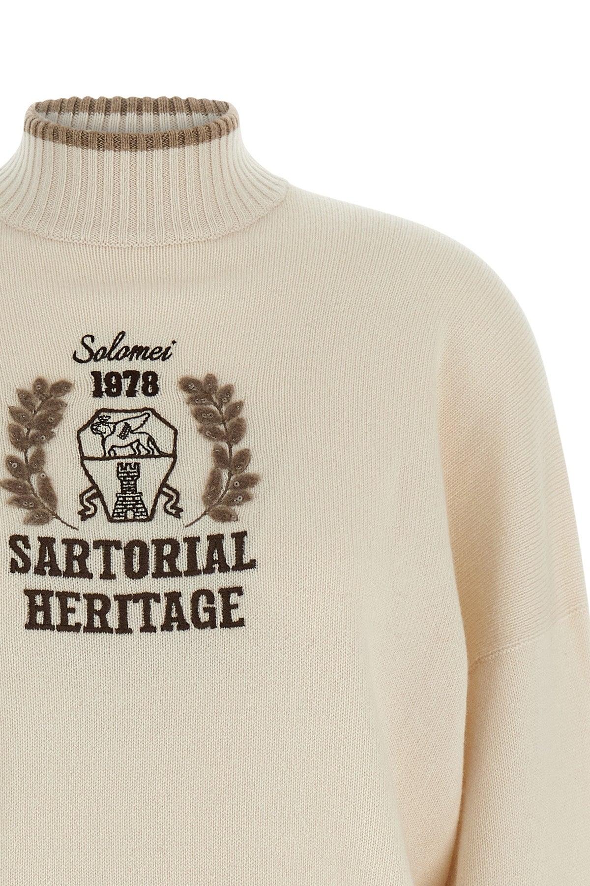 Heraldic Crest Cashmere Sweater