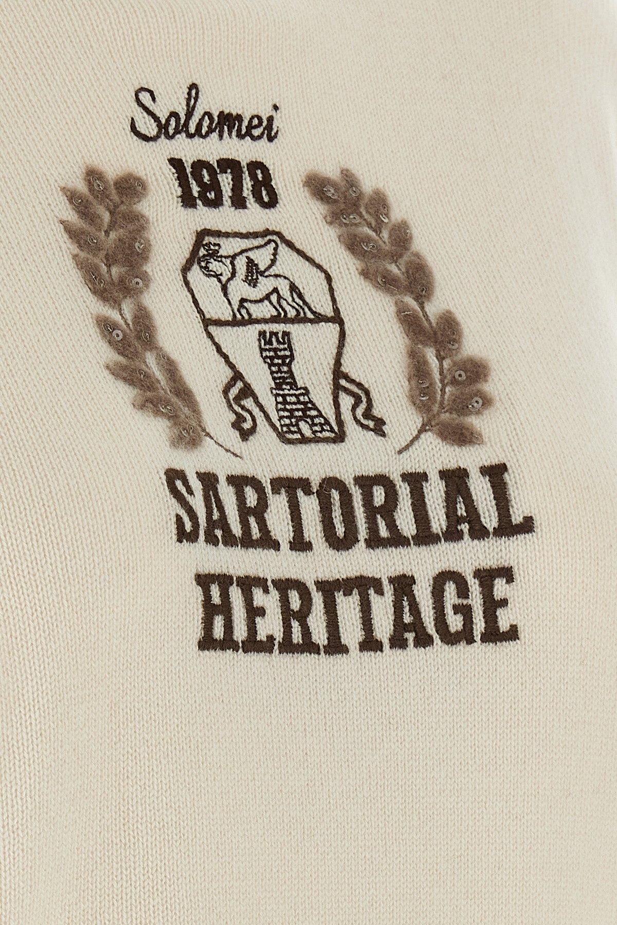 Heraldic Crest Cashmere Sweater