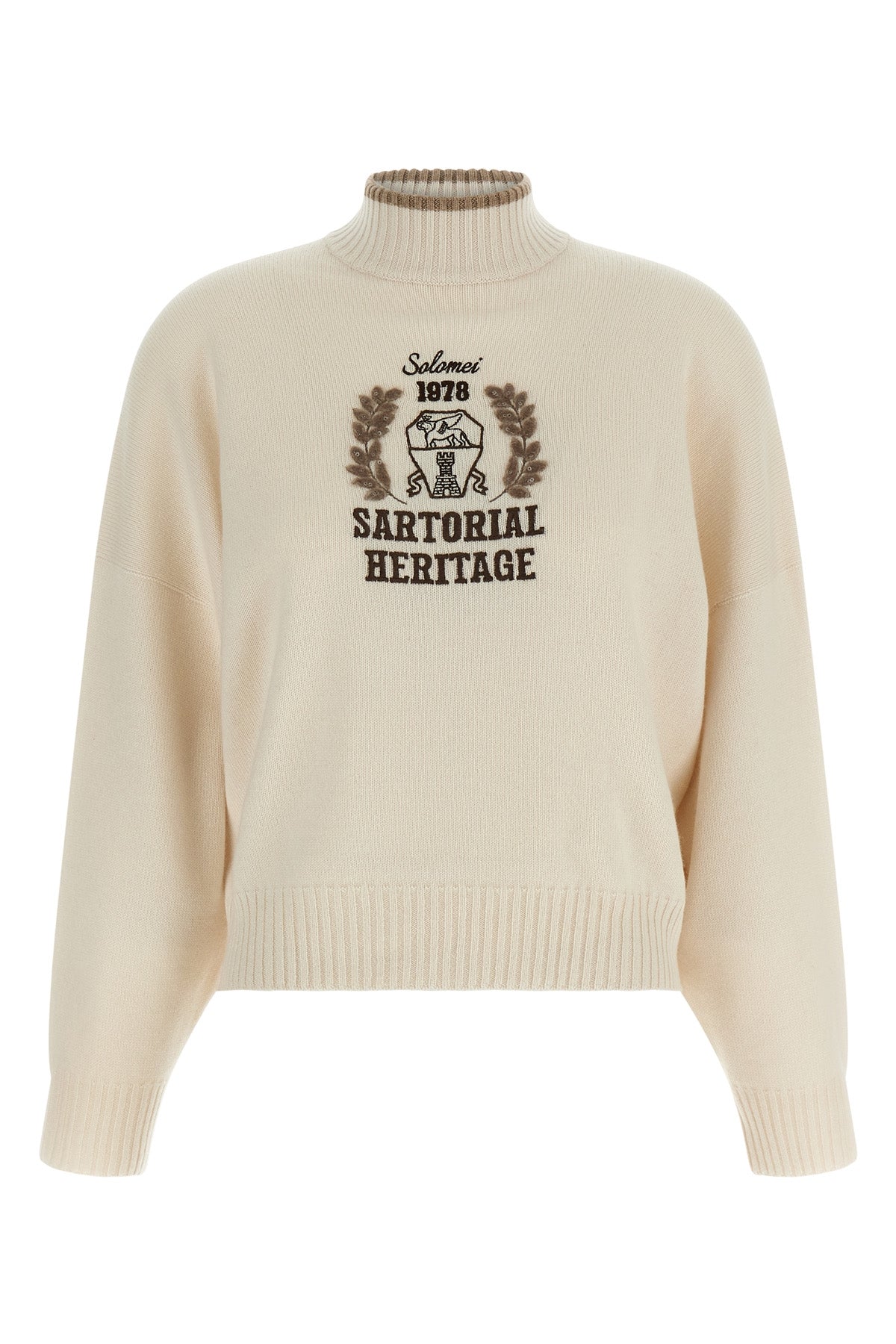 Heraldic Crest Cashmere Sweater
