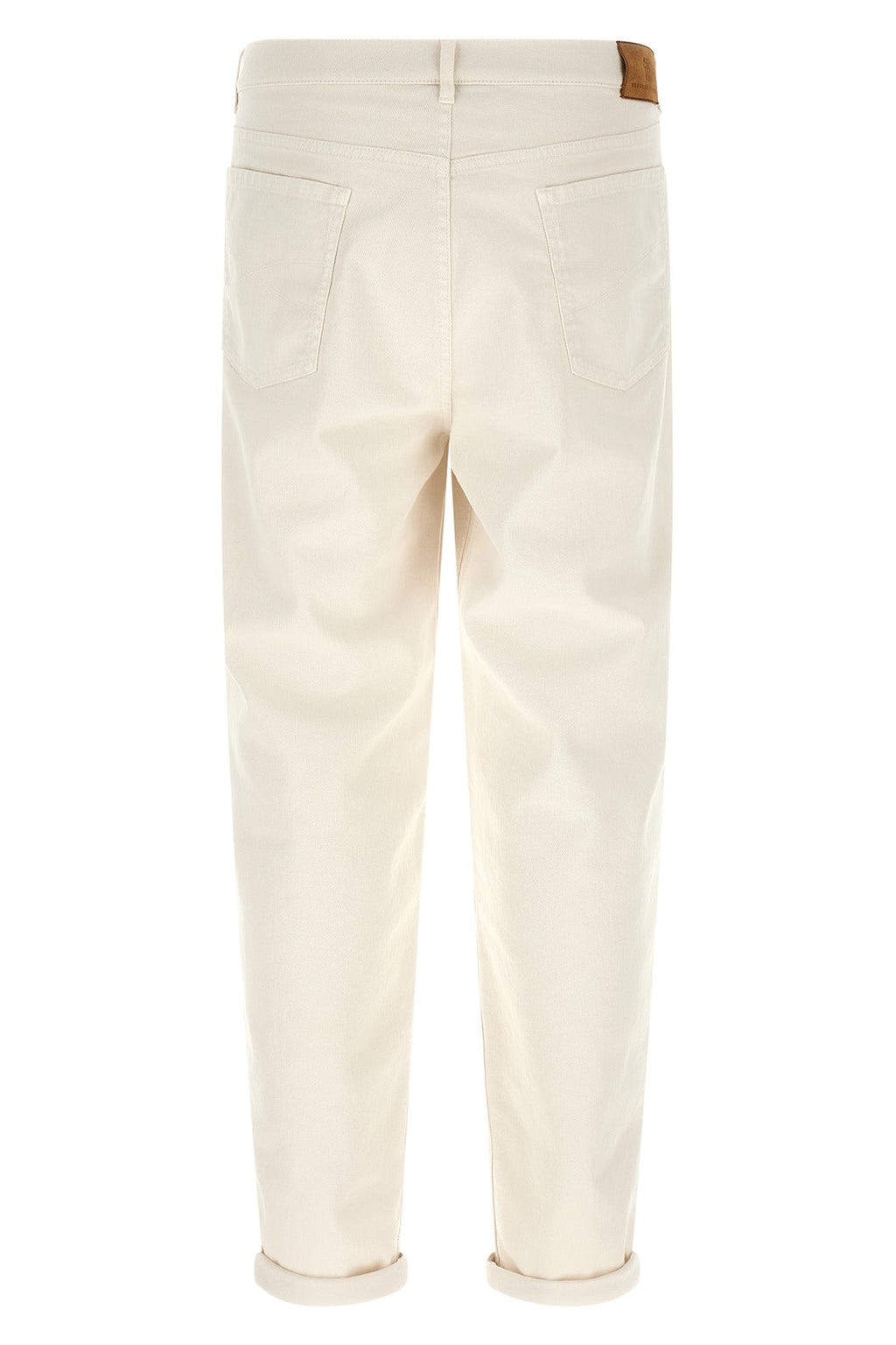 Garment-dyed denim jeans