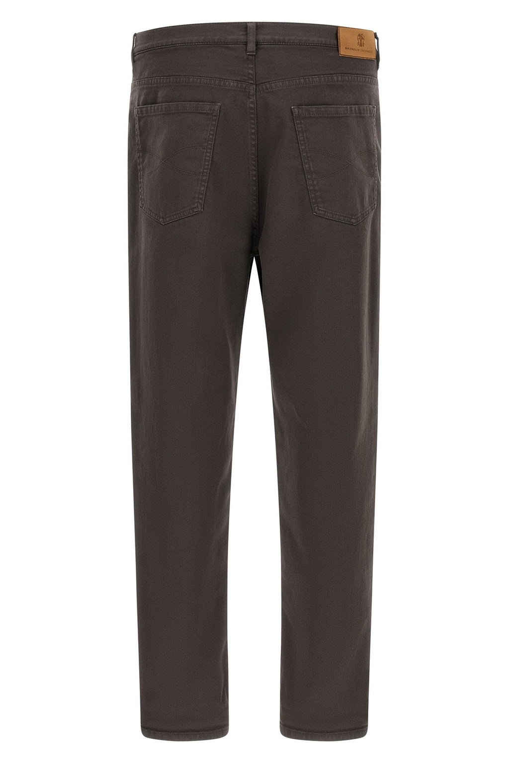 Garment-dyed denim jeans