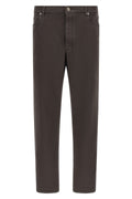 Garment-dyed denim jeans