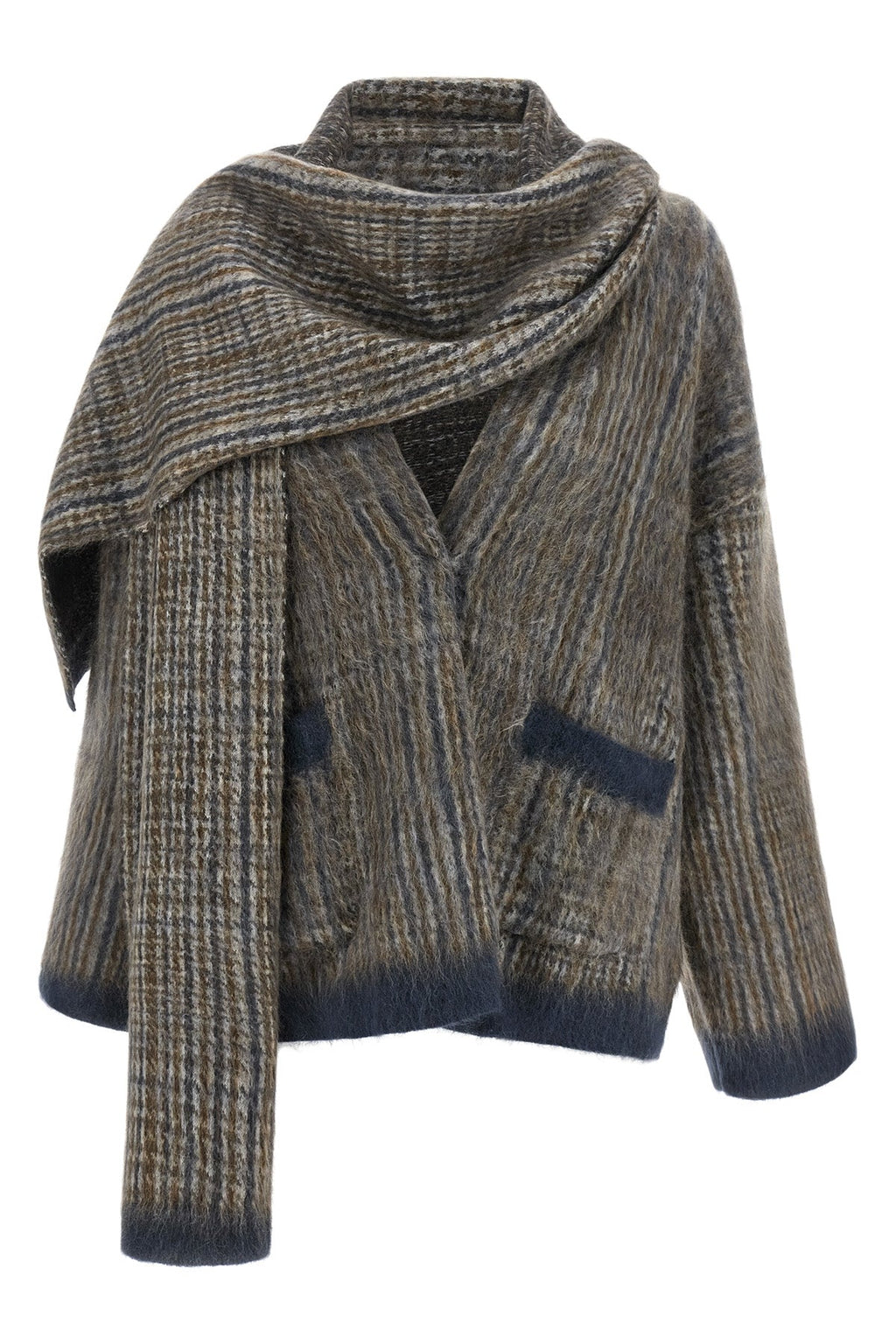 Brunello Cucinelli Cardigan With Scarf Detail