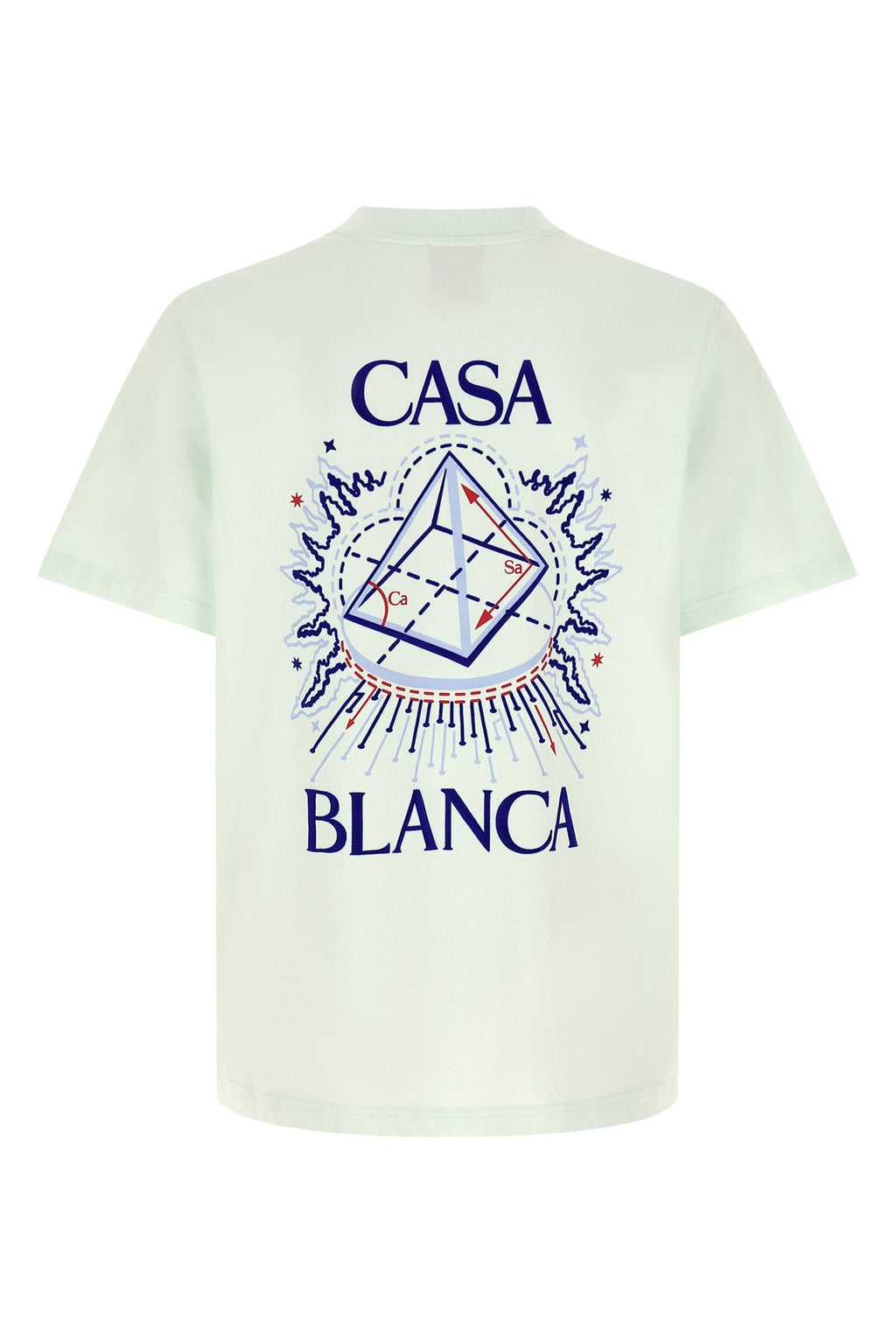 Celestial Pyramid' Flock-Printed T-Shirt