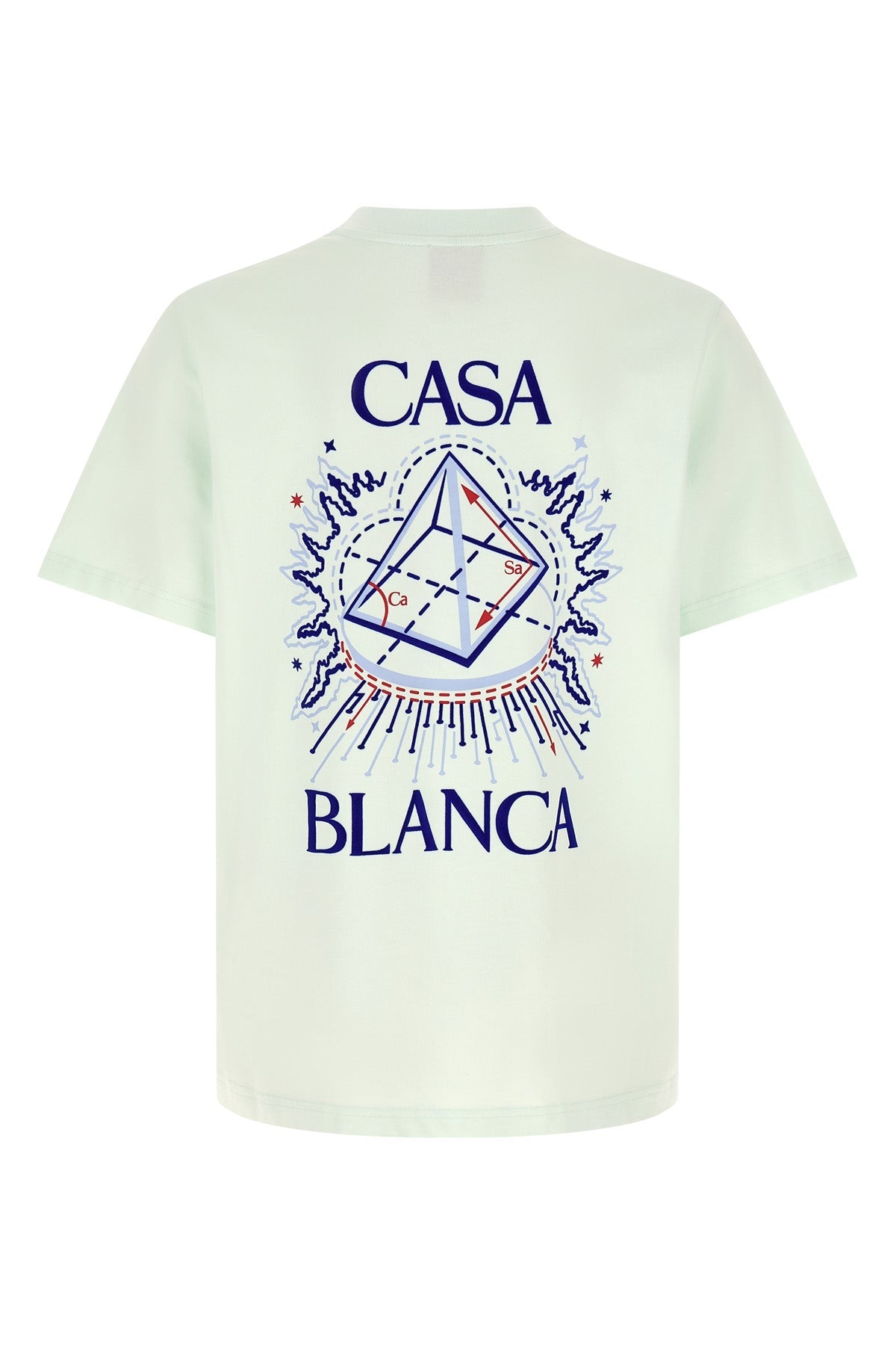 Celestial Pyramid' Flock-Printed T-Shirt