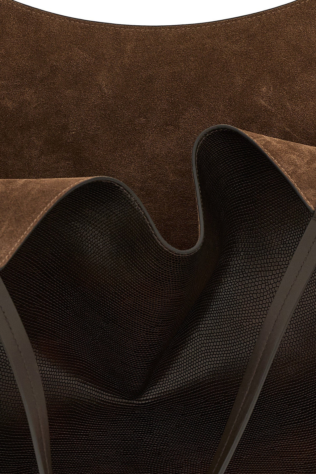 Reversible Lizard-Effect Leather Shopping Duo
