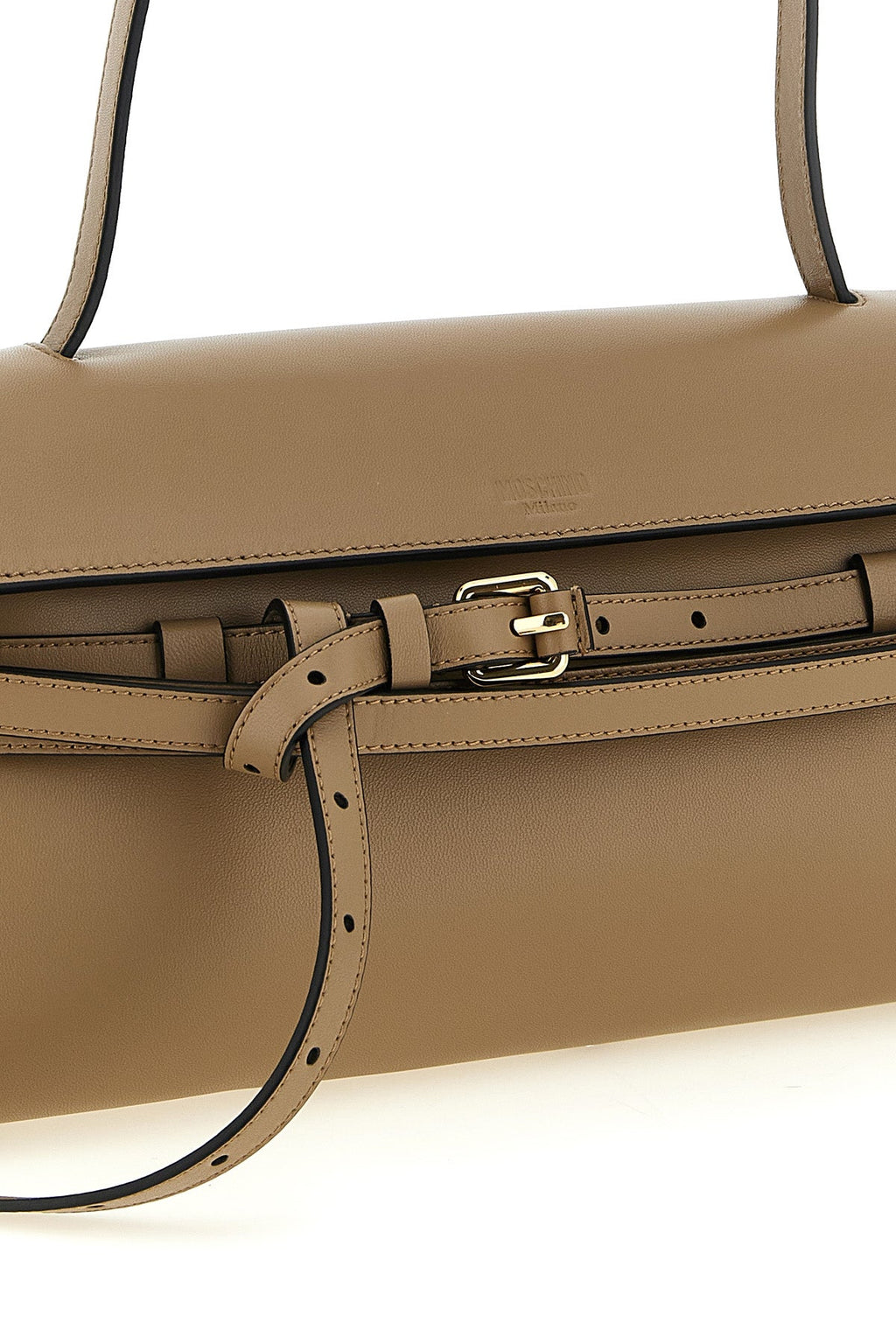 Moschino Shoulder Bag With Decorative Belt