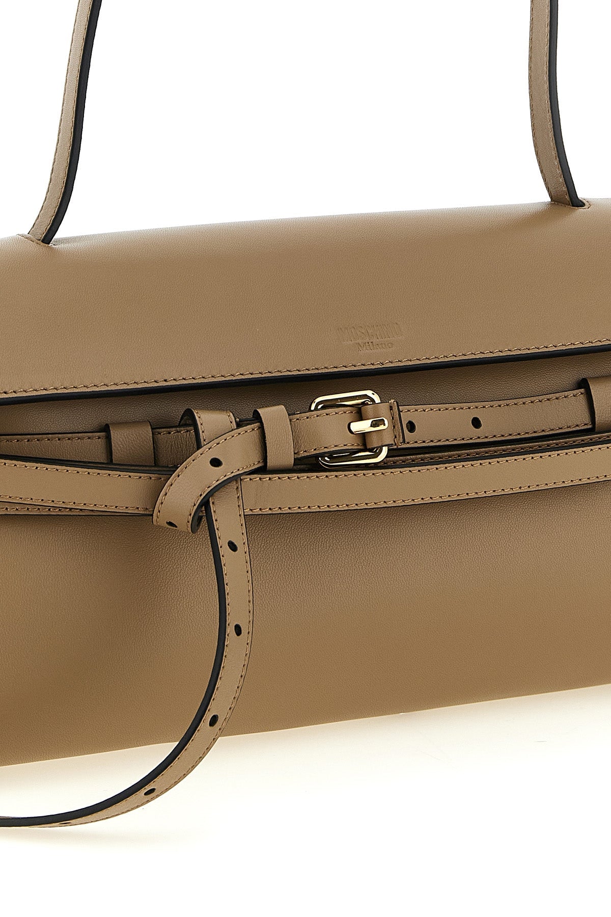 Moschino Shoulder Bag With Decorative Belt