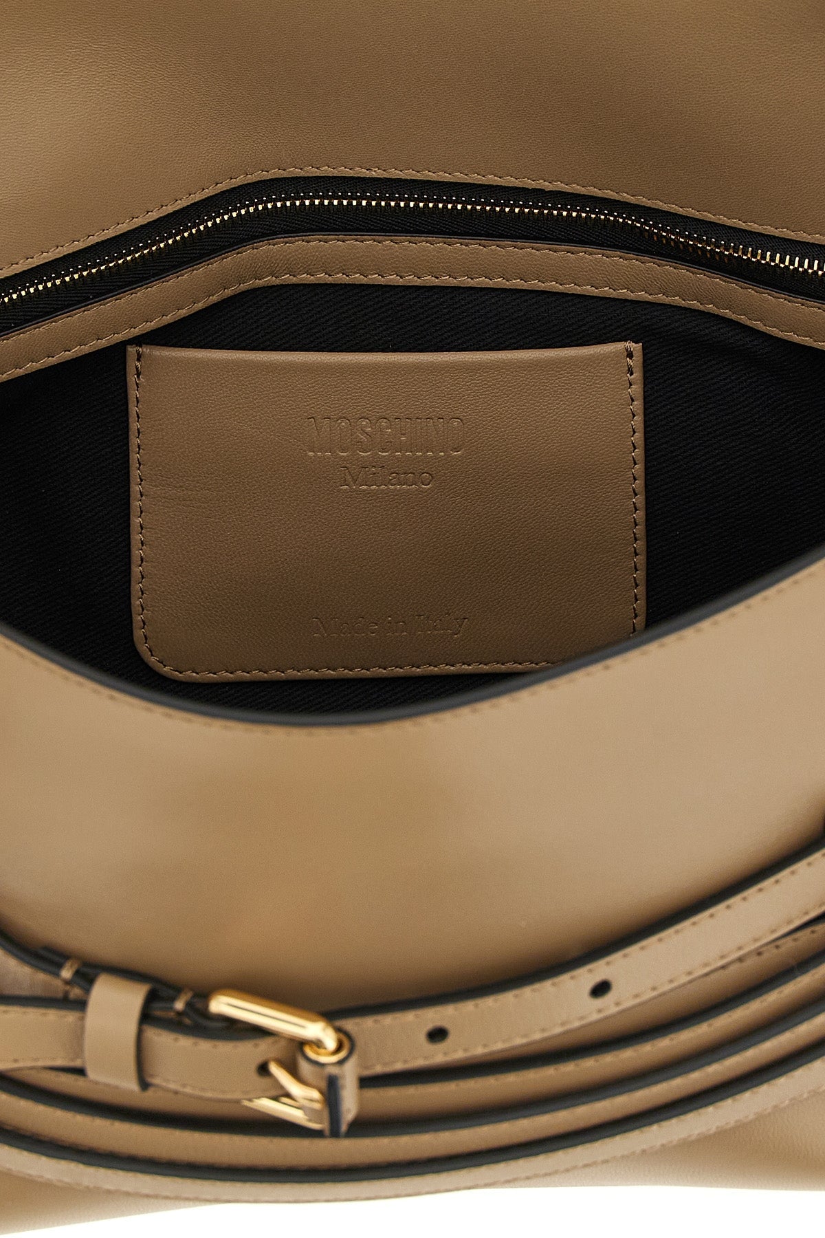 Moschino Shoulder Bag With Decorative Belt