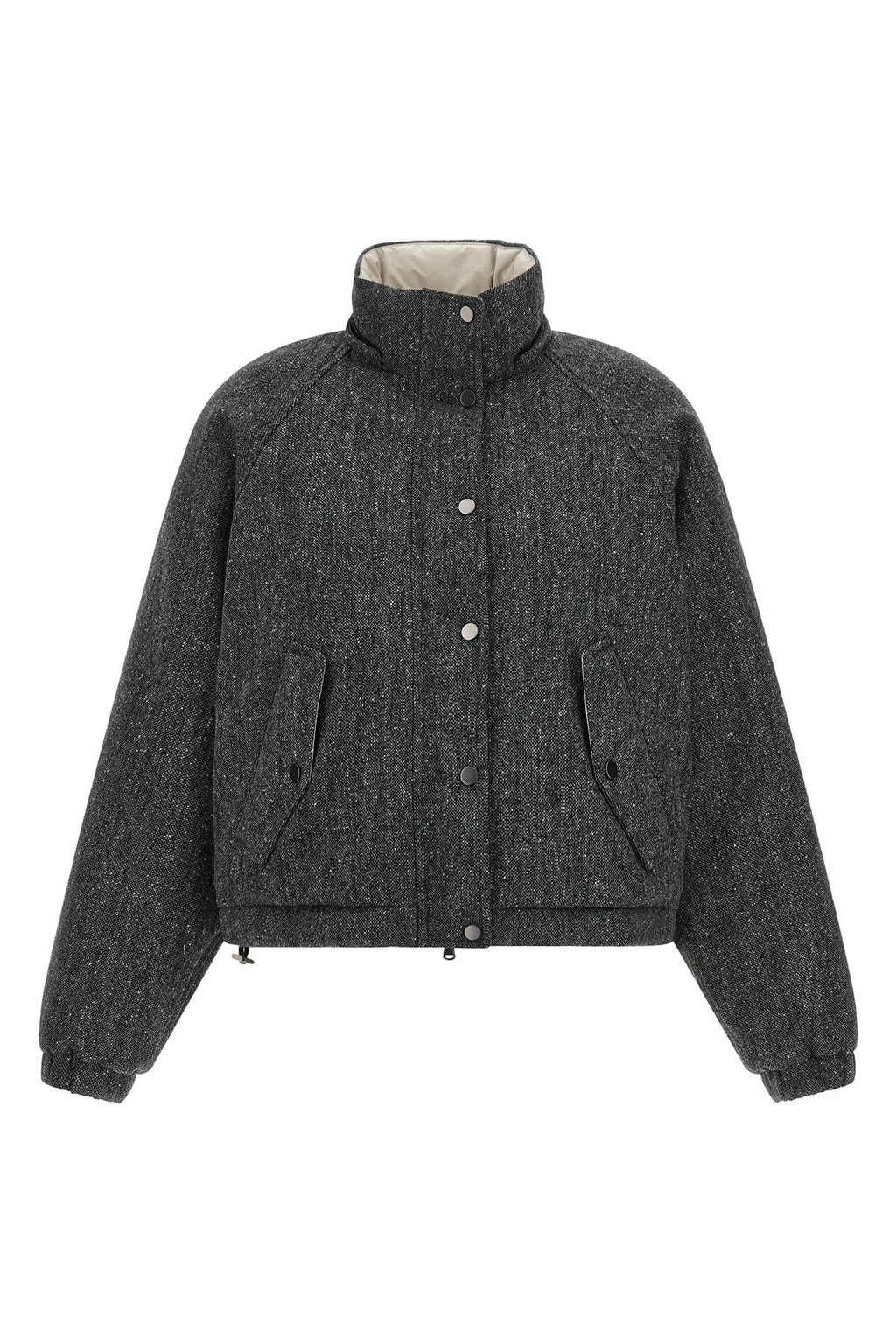 Brunello Cucinelli Down Jacket with Metal Snaps
