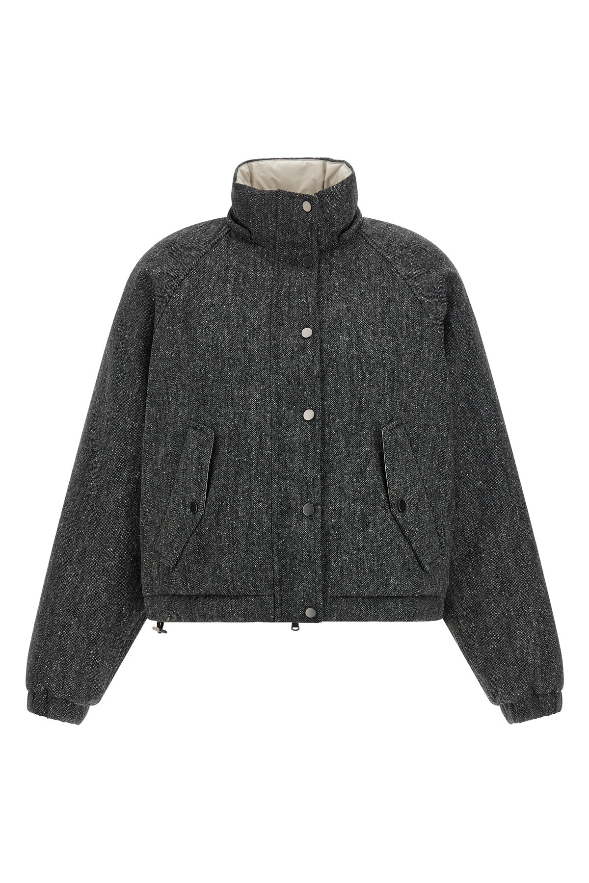 Brunello Cucinelli Down Jacket with Metal Snaps