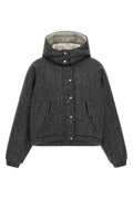 Brunello Cucinelli Down Jacket with Metal Snaps